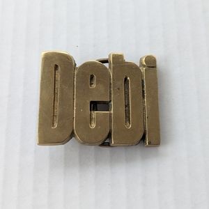Vintage Brass Debi Nameplate Belt Buckle